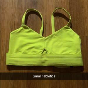 Yellow sorts bra